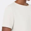 T-shirt em cetim, natural T-shirt em cetim, natural