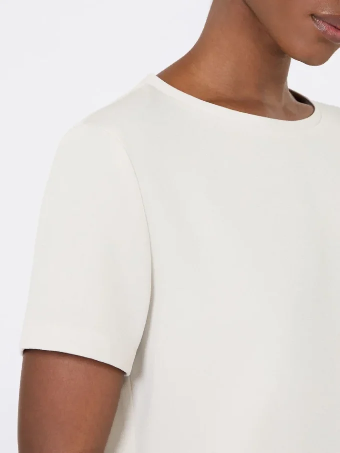 T-shirt em cetim, natural T-shirt em cetim, natural