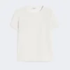 T-shirt em cetim, natural T-shirt em cetim, natural