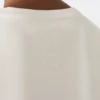 T-shirt em jersey bordada, cor areia T-shirt em jersey bordada, cor areia
