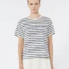 T-shirt em jersey com estampado, azul-marinho