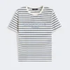 T-shirt em jersey com estampado, azul-marinho