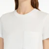 T-shirt em jersey de algodão, branco óptico T-shirt em jersey de algodão, branco óptico