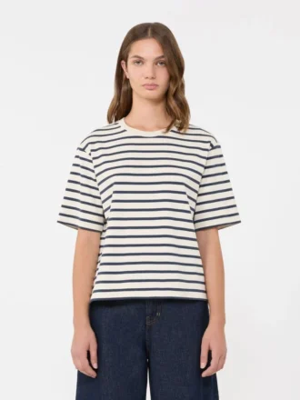 T-shirt em jersey de algodão, cru