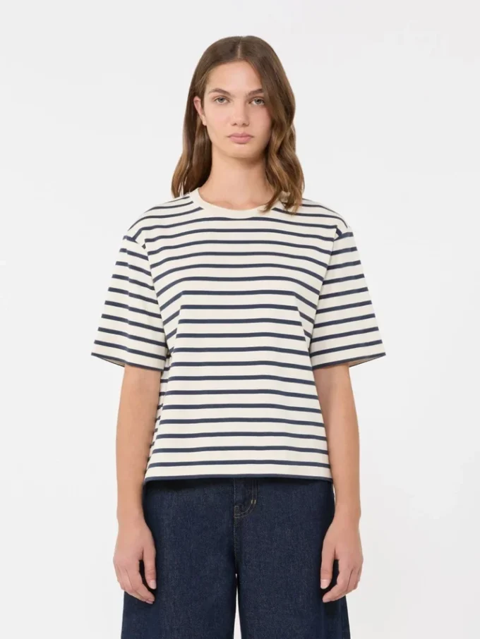 T-shirt em jersey de algodão, cru T-shirt em jersey de algodão, cru