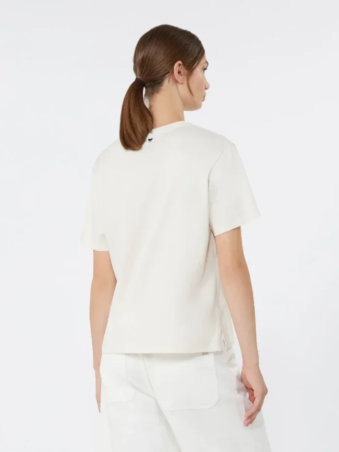 T-shirt em jersey de algodão, cru T-shirt em jersey de algodão, cru