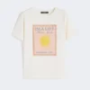 T-shirt em jersey de algodão, cru T-shirt em jersey de algodão, cru
