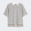 T-shirt em jersey de algodão, cru T-shirt em jersey de algodão, cru