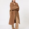 Teddy Bear Icon Coat, cor camelo