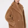 Teddy Bear Icon Coat, cor camelo