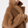 Teddy Bear Icon Coat, cor camelo