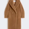 Teddy Bear Icon Coat, cor camelo