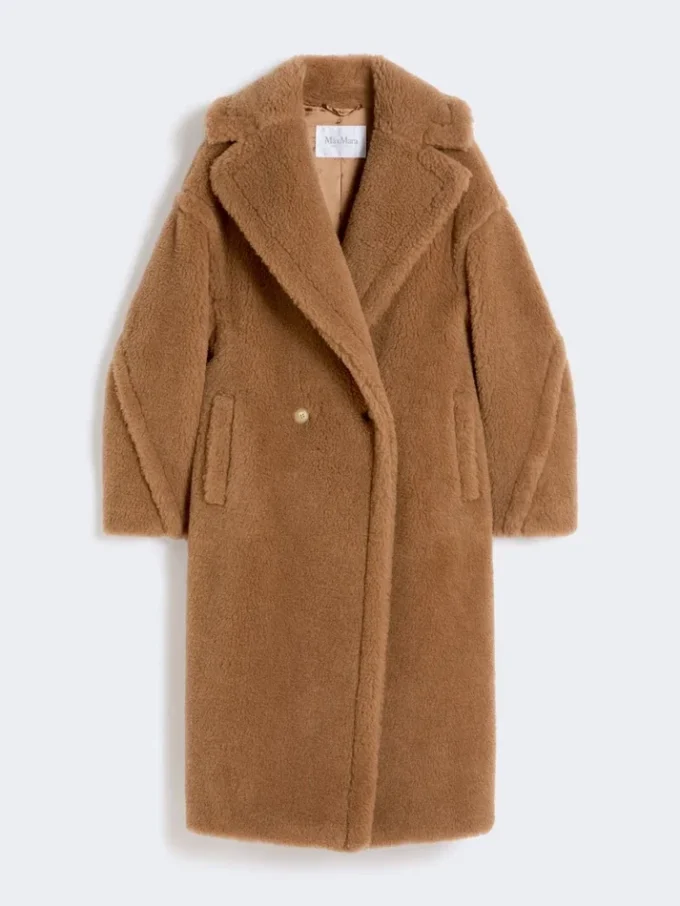 Teddy Bear Icon Coat, cor camelo