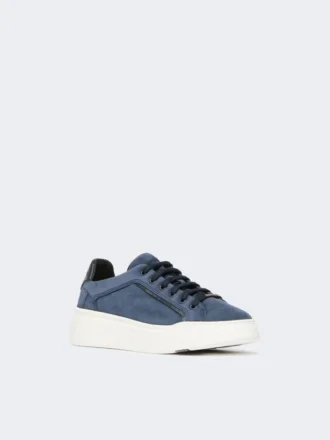 Ténis em camurça, azul ultramar