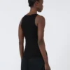 Top em fio de mistura de viscose, preto Top em fio de mistura de viscose, preto