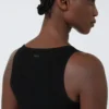 Top em fio de mistura de viscose, preto Top em fio de mistura de viscose, preto