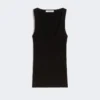 Top em fio de mistura de viscose, preto Top em fio de mistura de viscose, preto