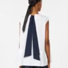Top em popeline de algodão, branco Top em popeline de algodão, branco