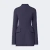 Vestido curto e justo em gabardine, azul-escuro Vestido curto e justo em gabardine, azul-escuro
