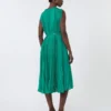 Vestido de chiffon plissado, verde Vestido de chiffon plissado, verde