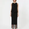 Vestido de jersey sem mangas com cristais, preto Vestido de jersey sem mangas com cristais, preto