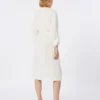 Vestido de linho desbotado, natural