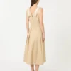 Vestido em gabardine repelente à água, bege Vestido em gabardine repelente à água, bege