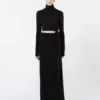 Vestido em jersey com nó, preto