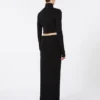 Vestido em jersey com nó, preto