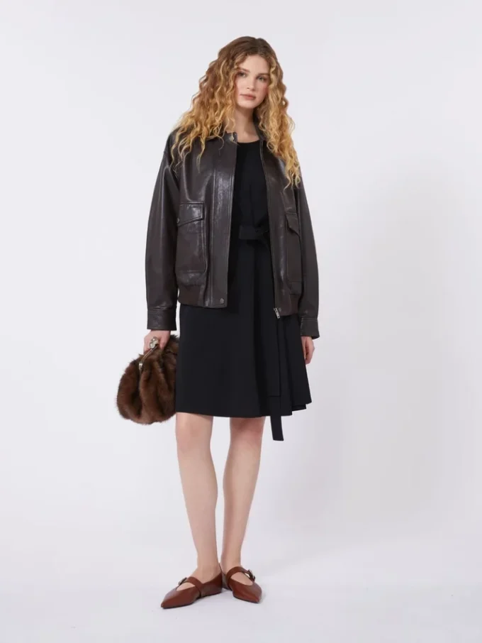 Vestido em jersey crepe, preto Vestido em jersey crepe, preto