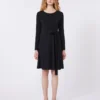 Vestido em jersey crepe, preto Vestido em jersey crepe, preto