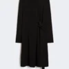 Vestido em jersey crepe, preto Vestido em jersey crepe, preto