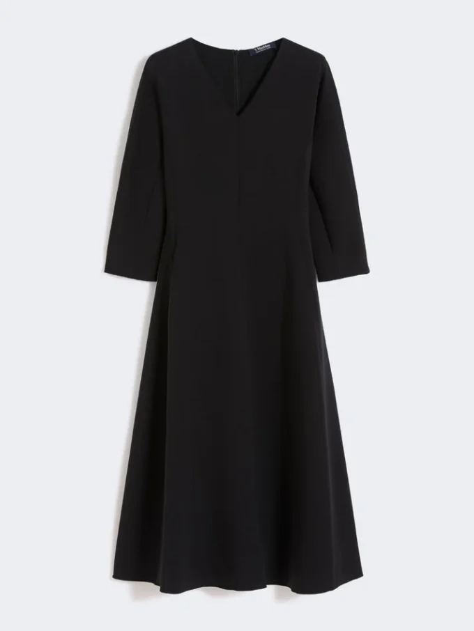 Vestido em jersey elástico, preto