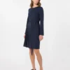 Vestido em jersey Milano-knit, azul-marinho Vestido em jersey Milano-knit, azul-marinho