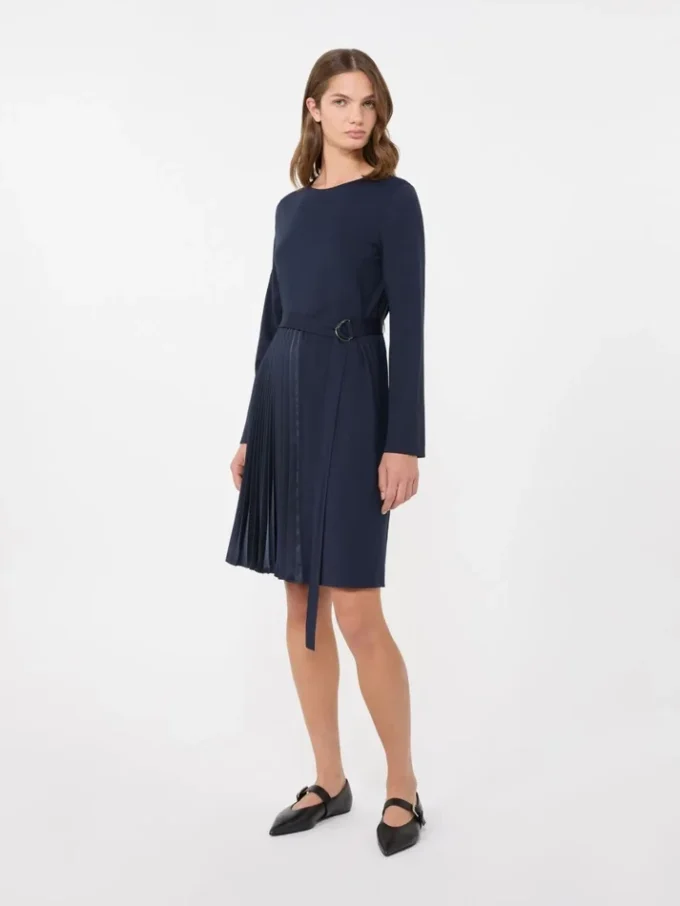 Vestido em jersey Milano-knit, azul-marinho Vestido em jersey Milano-knit, azul-marinho