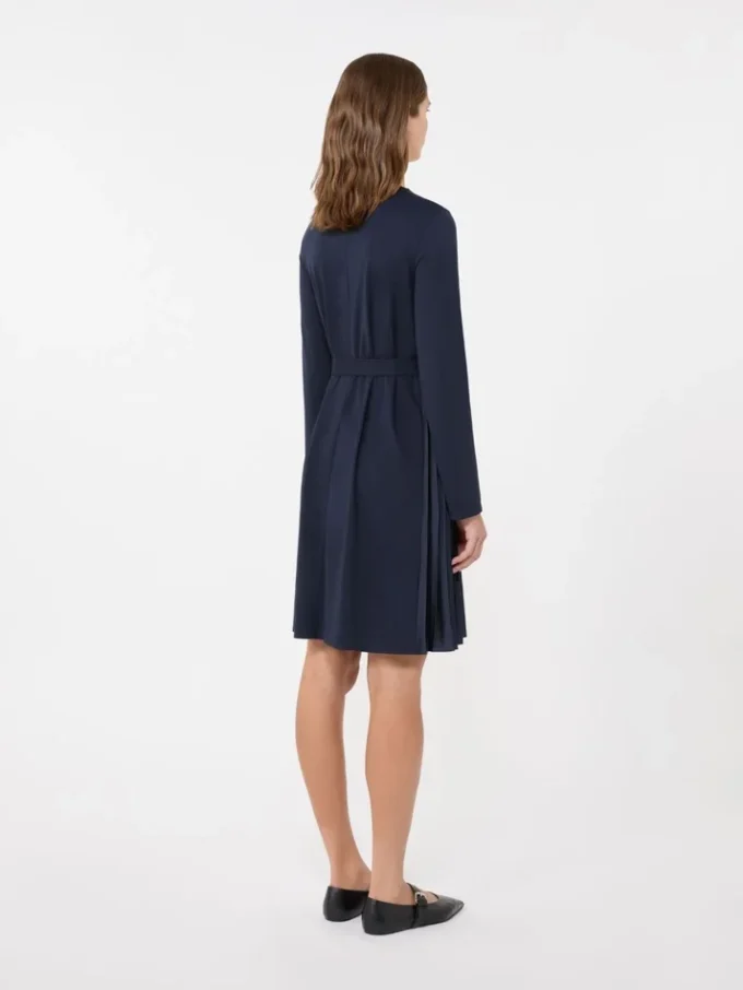 Vestido em jersey Milano-knit, azul-marinho Vestido em jersey Milano-knit, azul-marinho