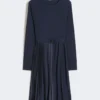 Vestido em jersey Milano-knit, azul-marinho Vestido em jersey Milano-knit, azul-marinho
