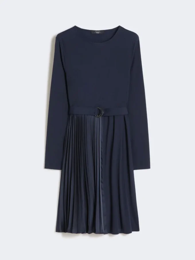 Vestido em jersey Milano-knit, azul-marinho Vestido em jersey Milano-knit, azul-marinho