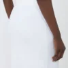 Vestido justo em fio de viscose elástico, branco óptico Vestido justo em fio de viscose elástico, branco óptico