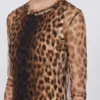 Vestido justo em jersey de tule, bege esbatido Vestido justo em jersey de tule, bege esbatido