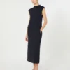 Vestido justo em jersey scuba, azul ultramar Vestido justo em jersey scuba, azul ultramar