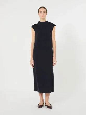 Vestido justo em jersey scuba, azul ultramar