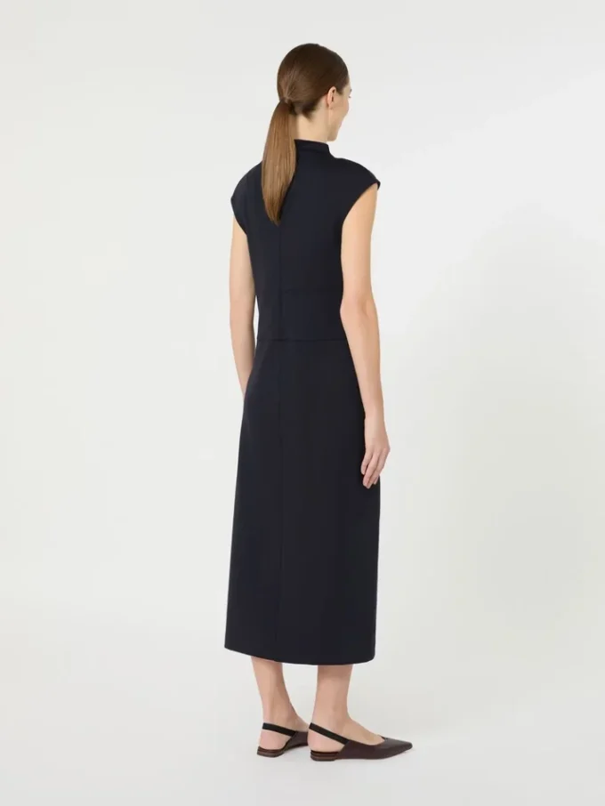 Vestido justo em jersey scuba, azul ultramar Vestido justo em jersey scuba, azul ultramar