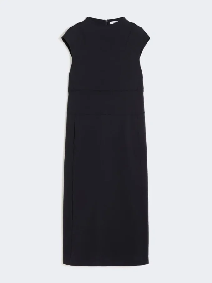 Vestido justo em jersey scuba, azul ultramar Vestido justo em jersey scuba, azul ultramar