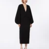 Vestido leve em cady, preto Vestido leve em cady, preto