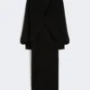 Vestido leve em cady, preto Vestido leve em cady, preto