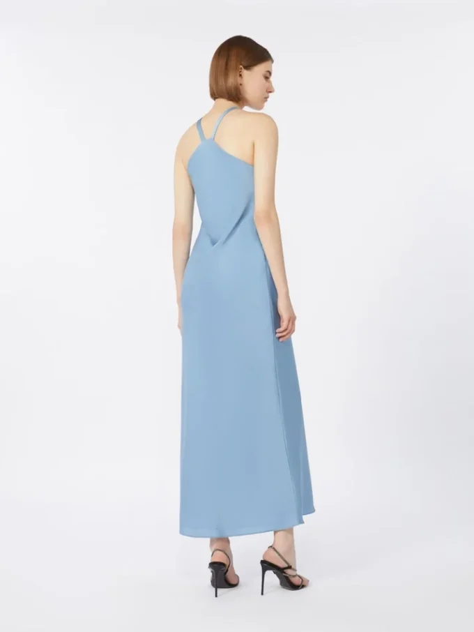 Vestido leve em cetim, azul claro Vestido leve em cetim, azul claro