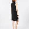 Vestido polo em jersey scuba, preto Vestido polo em jersey scuba, preto