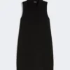 Vestido polo em jersey scuba, preto Vestido polo em jersey scuba, preto