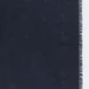 Xaile em malha jacquard de lã e seda, azul-escuro